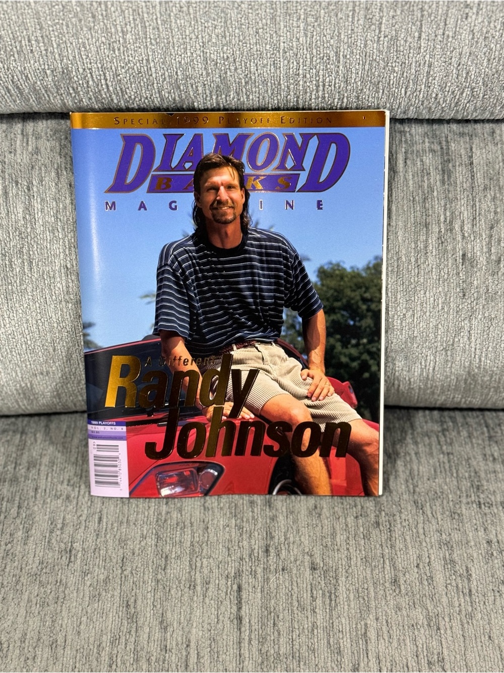 Diamond Backs Magazine Featuring Randy Johnson - Blue & Gold Cover